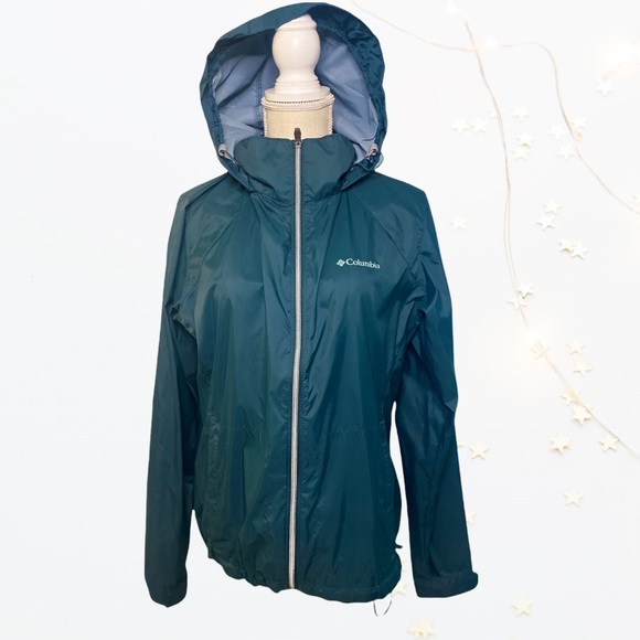 Columbia Jackets & Blazers - Columbia Switchback Hooded Packable Waterproof Dark Green Jacket Large